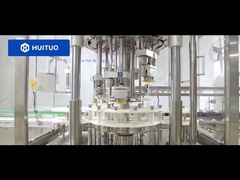 Máquina taponadora roatry automática para limpiador de vidrio de envase de botella de PET Huituo para gatillo de pulverización