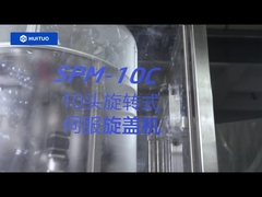 Máquina taponadora servo rotativa Huituo para acondicionador y champú para el cabello, con una velocidad de 110 bpm