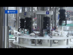 Máquina taponadora rotativa automática de 8 cabezales Huituo de 60 bpm para champú y acondicionador de cabello