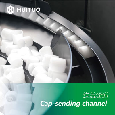 Muestra plástica Vial Capping Machine For Cosmetics de la botella del vidrio rotatorio automático pequeña
