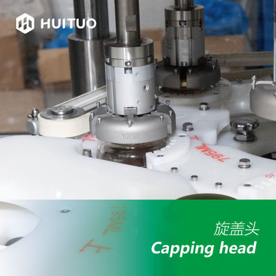 La botella de cristal rotatoria automática concentra la capsuladora de la máquina de Honey Twist Off Servo Capping