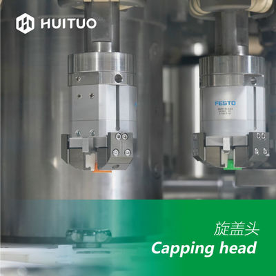 Máquina que capsula del control servo del esfuerzo de torsión para la torsión de cierre de tapones de tuerca plásticos