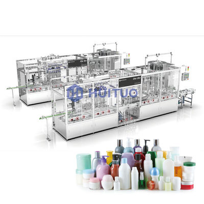 Muestra plástica Vial Capping Machine For Cosmetics de la botella del vidrio rotatorio automático pequeña