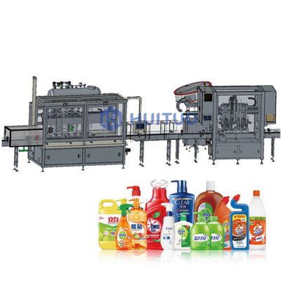 Máquina de rellenar de la continuación linear para los cosméticos convenientes para diversos envases de las botellas