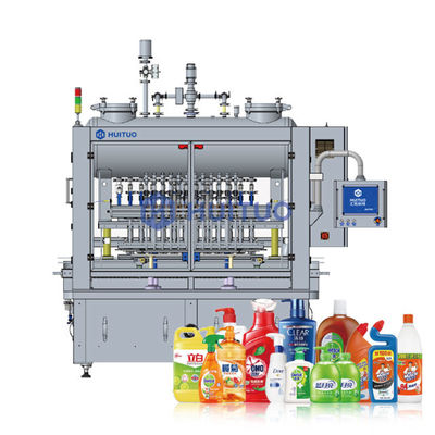 Máquina de rellenar del pistón automático de la botella para el lavado a mano, jabón detergente líquido