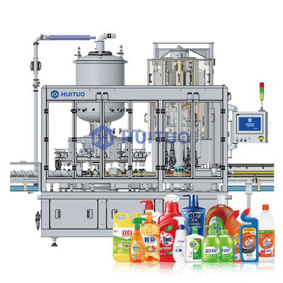 Máquina rotativa de llenado y tapado de botellas de líquidos Huituo monobloque diseñada para simplificar su línea de embotellado