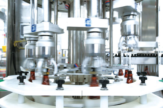 Capsuladora semi automática rotatoria de la botella de las cabezas multi