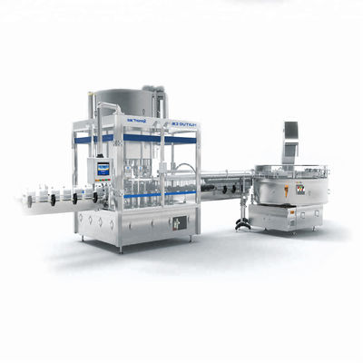 Embotellado de 84 desinfectantes y máquina que capsula