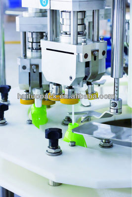 Capsuladora de la máquina del disparador rotatorio automático del espray de Huituo que capsula para el limpiador de la cocina, del vidrio y del retrete