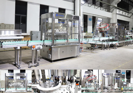 Máquina que capsula automática de Huituo 7200bph para el aceite de bebé redondo del casquillo