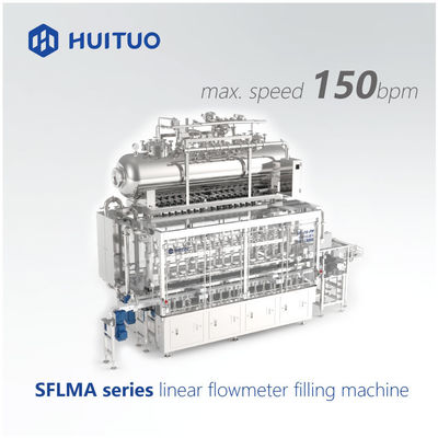 Máquina de rellenar linear del metro de flujo del retrete de Huituo de la corrosión anti automática del limpiador
