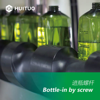 Máquina que capsula modificada para requisitos particulares de la prensa de la botella del ANIMAL DOMÉSTICO con el casquillo Unscrambler