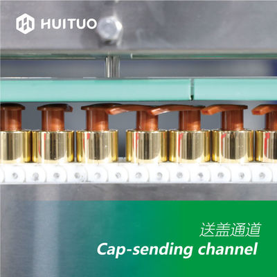 Máquina que capsula del servo automático rotatorio versátil de Huituo para la bomba de la loción, el disco-top y el casquillo de Yorker