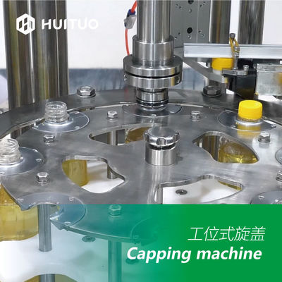 Acuerdo 2 multifuncionales de Huituo en 1 máquina que capsula de relleno 1500bph del aceite de mesa