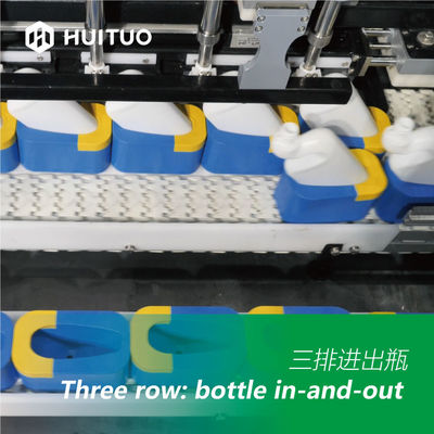 Máquina de rellenar linear del metro de flujo del retrete de Huituo de la corrosión anti automática del limpiador