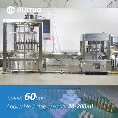 Los cosméticos automáticos embotellan la cabeza volumétrica del llenador 6 de la máquina de rellenar del pistón linear