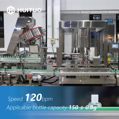 Máquina que capsula automática principal de Huituo 8 Roatry para el aceite de bebé del casquillo del empuje del tirón