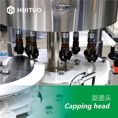 Máquina que capsula automática principal de Huituo 8 Roatry para el aceite de bebé del casquillo del empuje del tirón