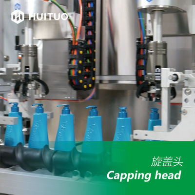 Máquina de rellenar de la continuación linear para los cosméticos convenientes para diversos envases de las botellas