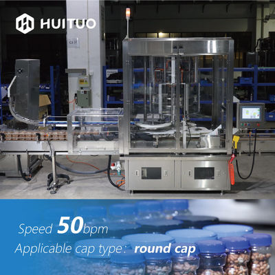 4 máquina que capsula rotatoria serva principal 50bpm para las nueces y los cacahuetes