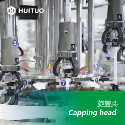 Dispensador rotatorio automático del espray que dosifica la máquina que capsula de la bomba con la leva electrónica y el control servo del esfuerzo de torsión