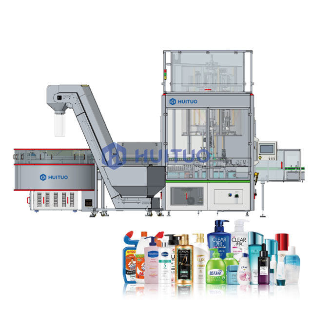 Taponadora servo automática rotativa de alta velocidad para botellas con bomba de gatillo