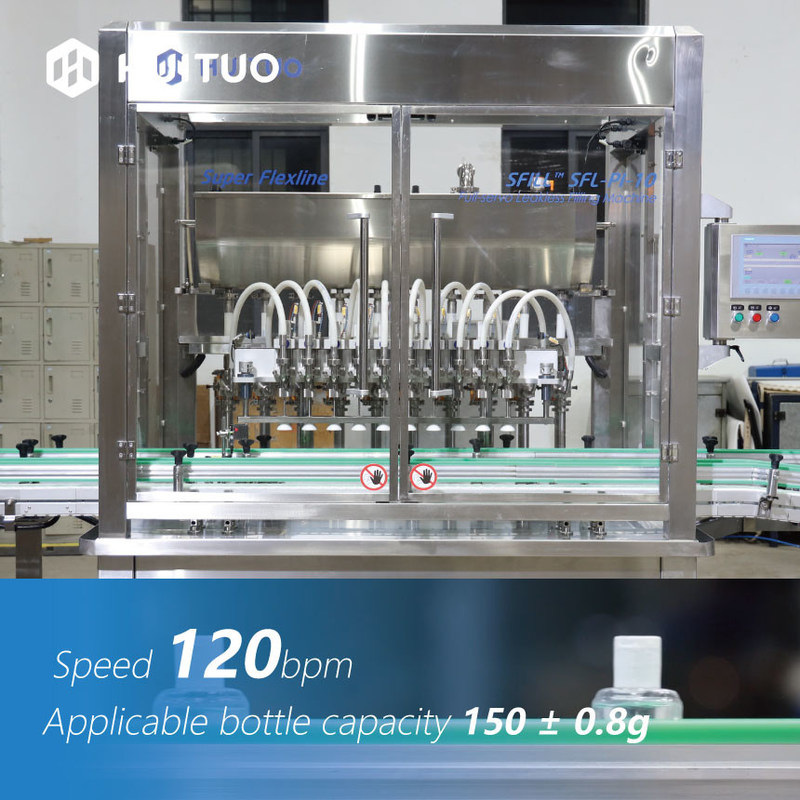 Máquina de embotellado plástica del ANIMAL DOMÉSTICO servo linear principal del pistón de Huituo 10 para el aceite de bebé